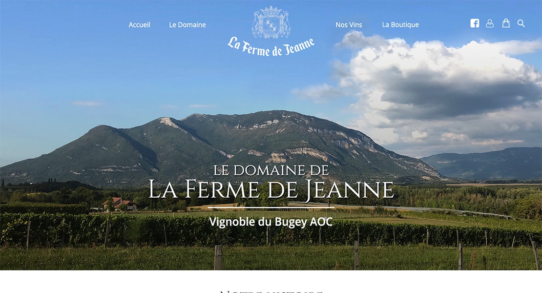 domaine ferme de jeanne home website